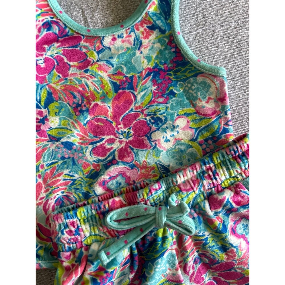 SweetHoney 2T Terry Set Hawaiian Blooms